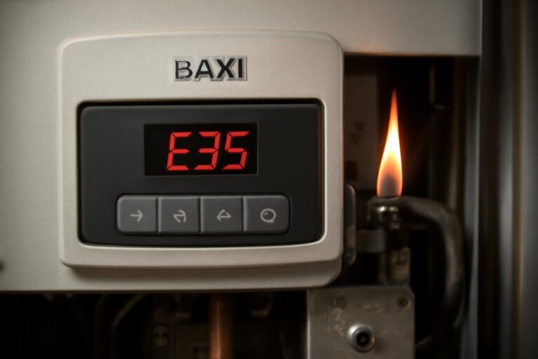 Ошибка E35 котла Baxi паразитное пламя