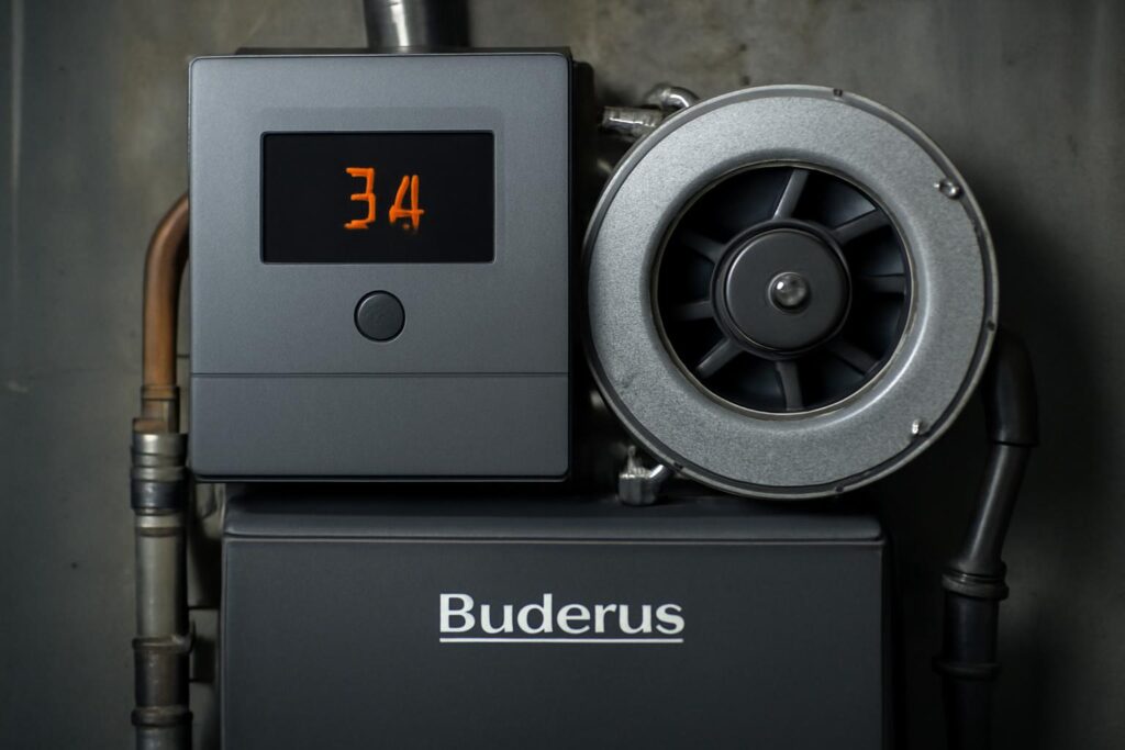 Ошибка 3A котла Buderus вентилятор
