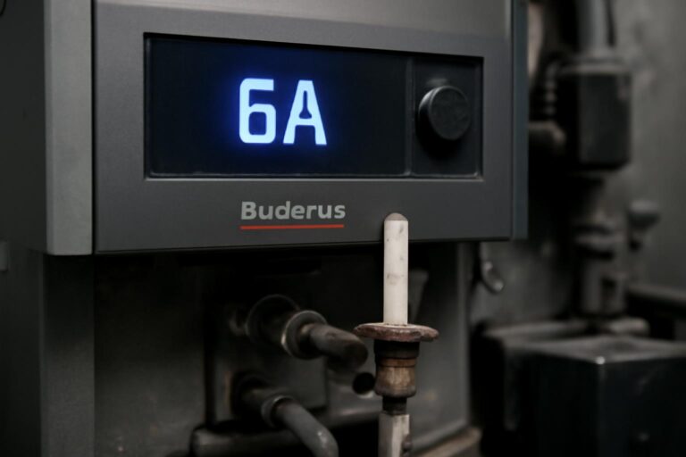 Ошибка 6A котла Buderus датчик пламени